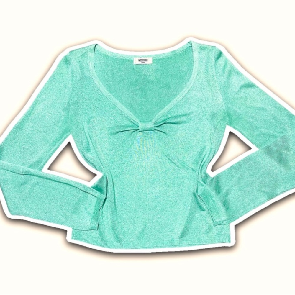 Moschino Festive Shimmer Christmas Holiday New Years Party Sweater